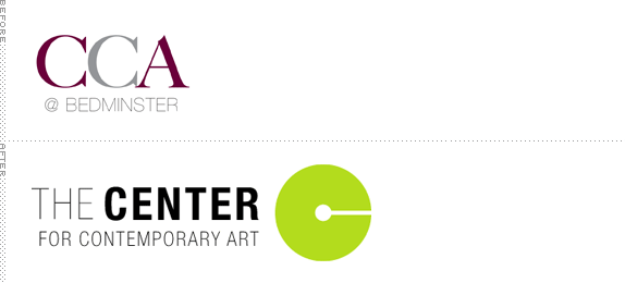 The Center for Contemporary Art Logo, Before and After