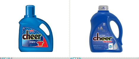 Cheer Bottles, Before and After