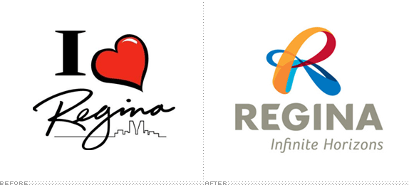 City of Regina Logo, Before and After