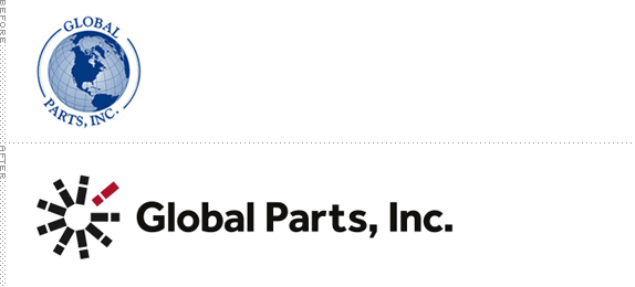 Global Parts Logo, Before and After