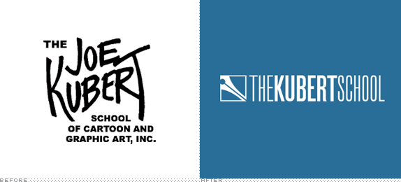 Kubert School Logo, Before and After