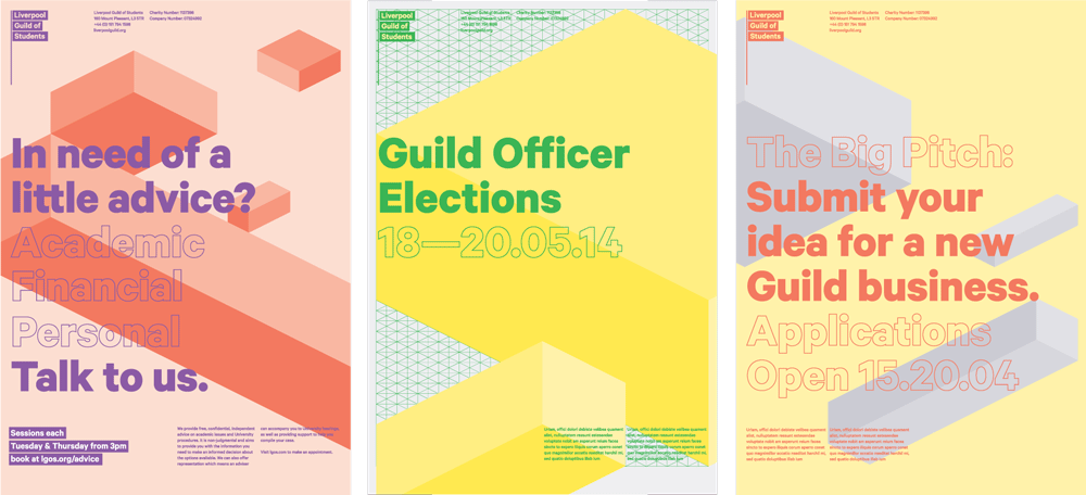 New Logo and Identity for Liverpool Guild of Students by Smiling Wolf