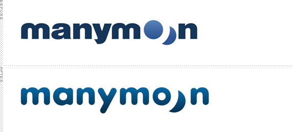 Manymoon Logo, Before and After