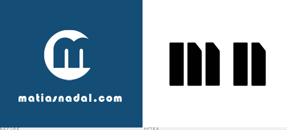 Matias Nadal Logo, Before and After