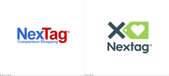 Nextag Logo, Before and After