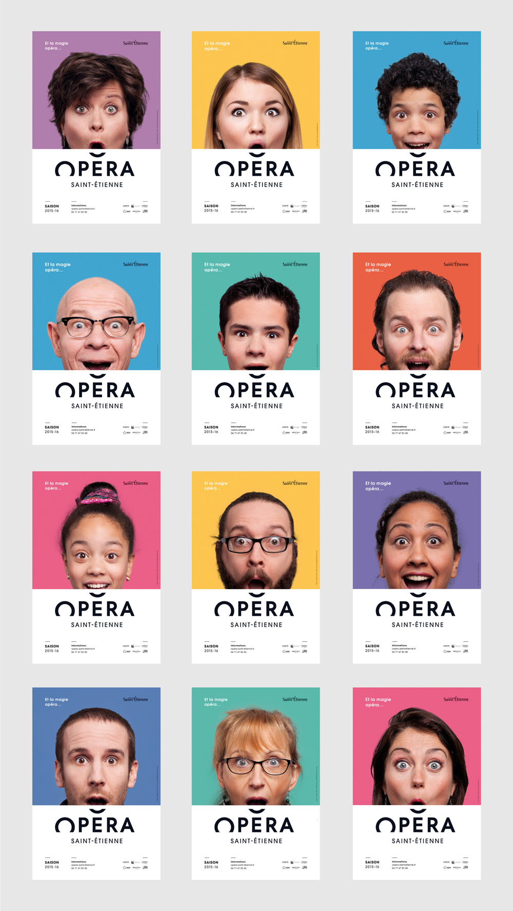 New Name, Logo, and Identity for Opera Saint-Étienne by Graphéine