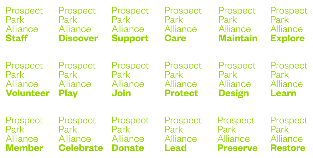 New Logo and Identity for Prospect Park Alliance by OCD