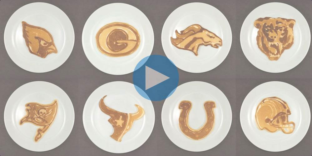 NFL Logos as Pancakes