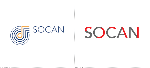 SOCAN Logo, Before and After
