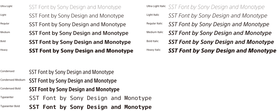 Sony's New Type Family