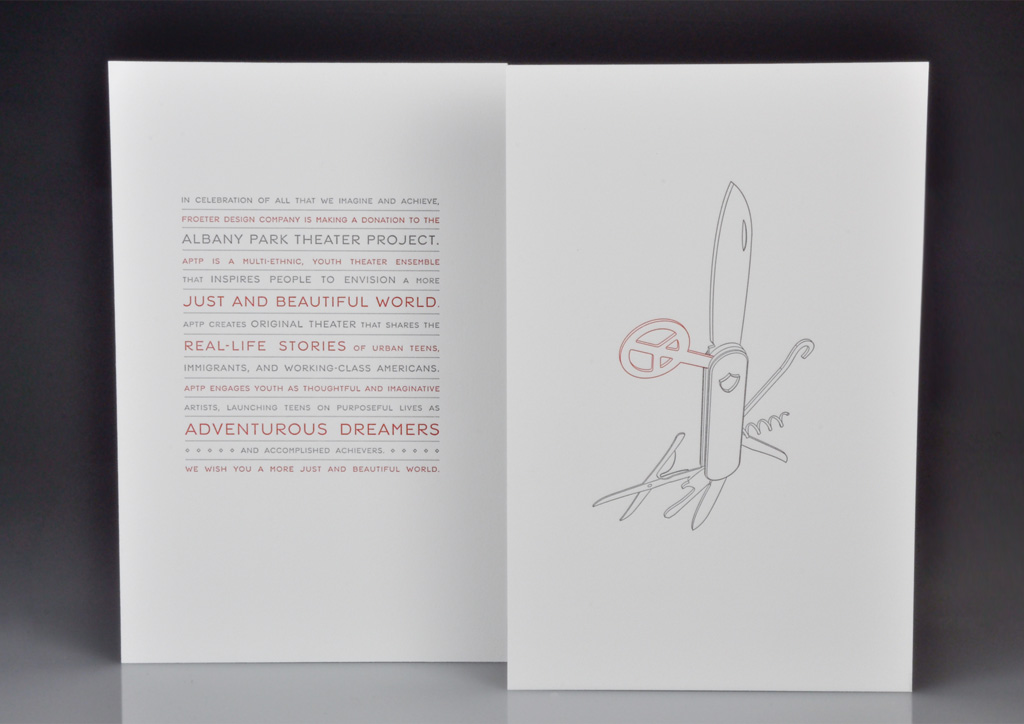 Holiday Card for Self-Promotion by Froeter Design Company