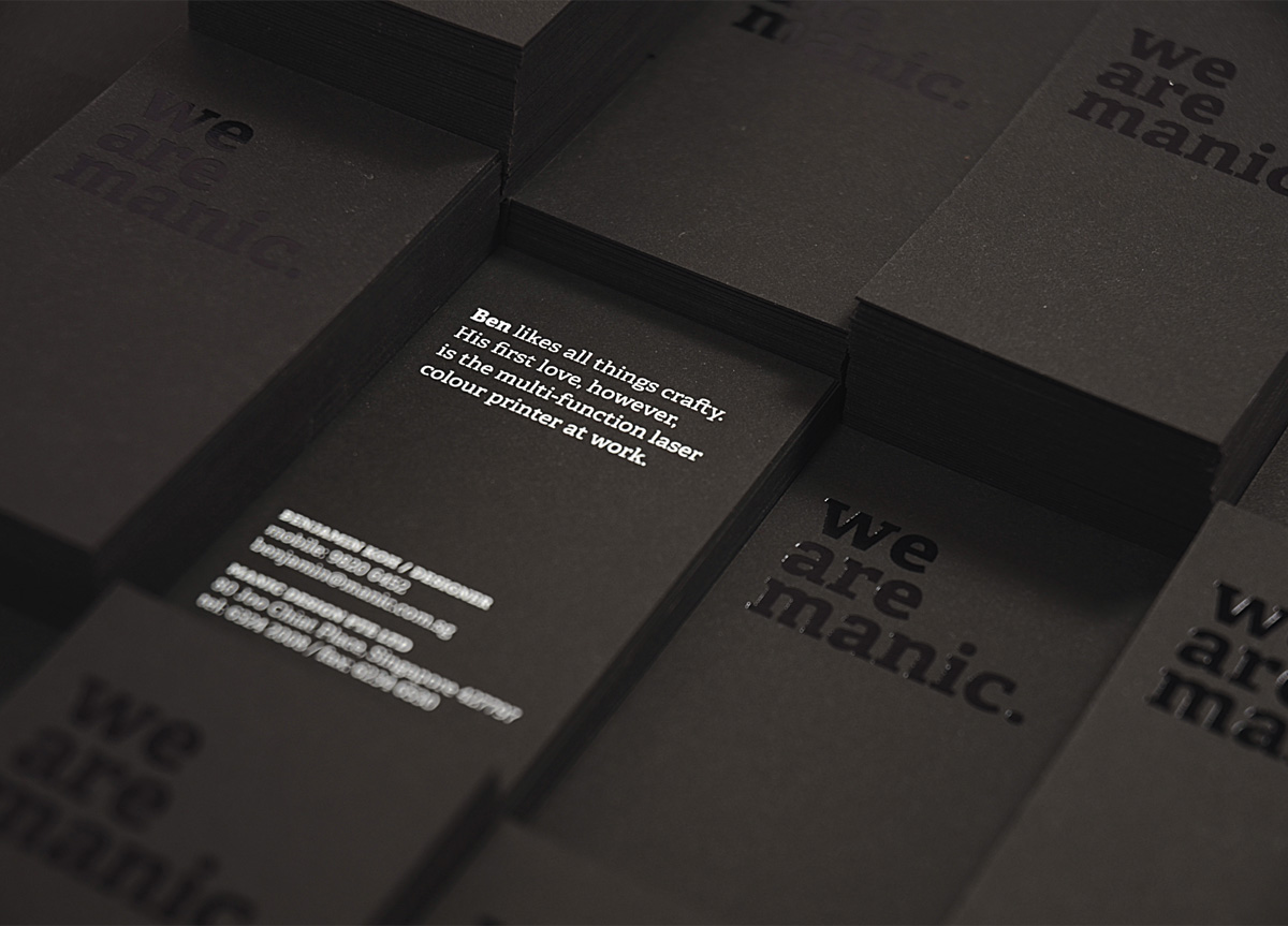 Business Card for/by Manic Design