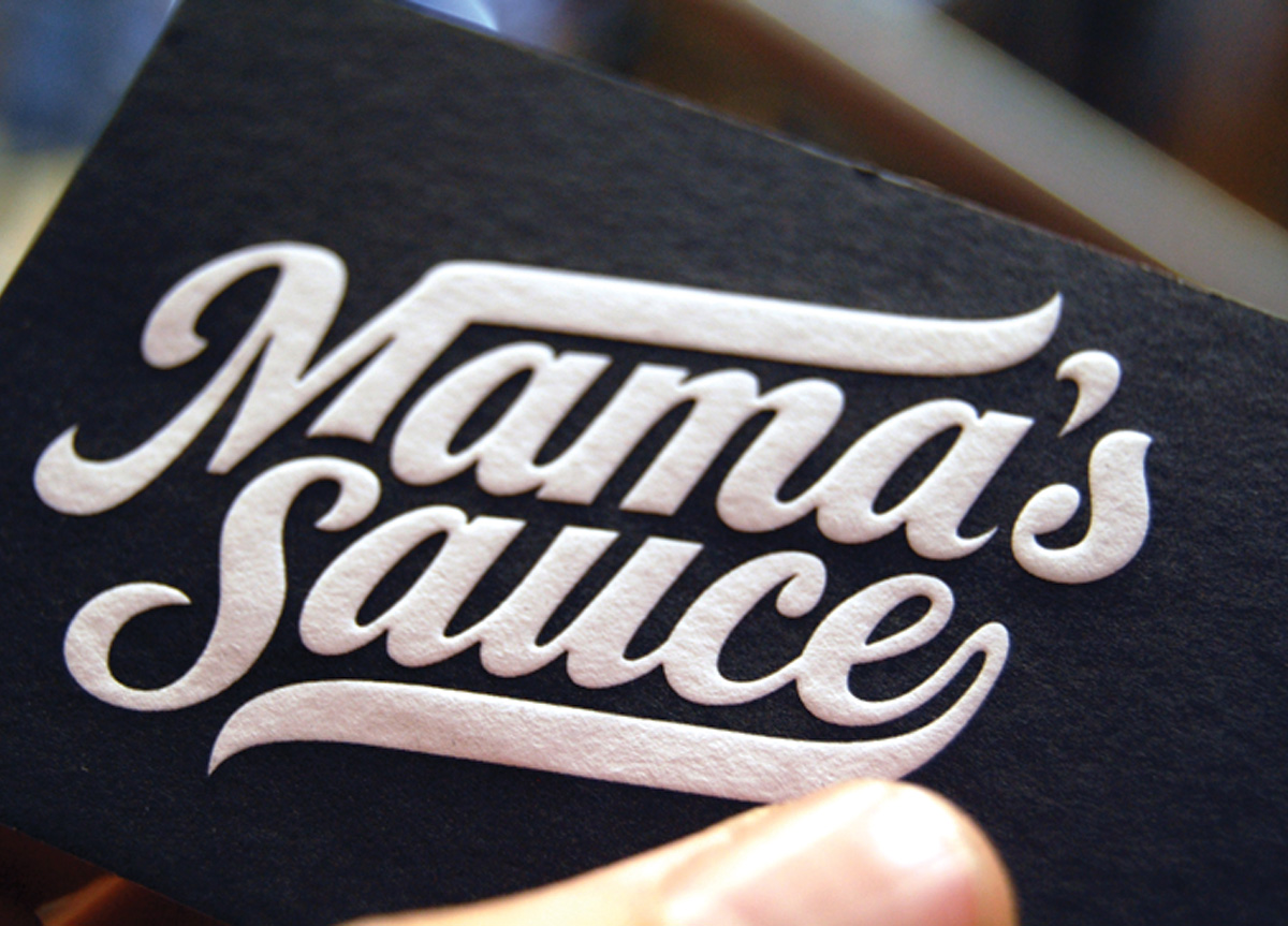 Business Card for/by Mama’s Sauce