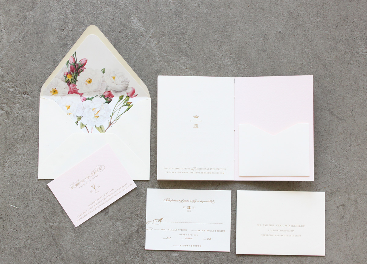 Wedding Materials for Winterfeldtt by Stitch Design Co.