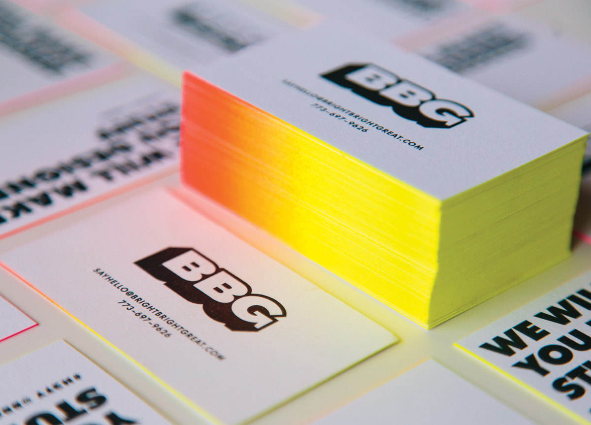 Business Card for/by Bright Bright Great