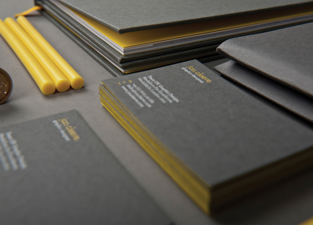 Portfolio Book and Business Cards for Self-promotion by Jon Cleave