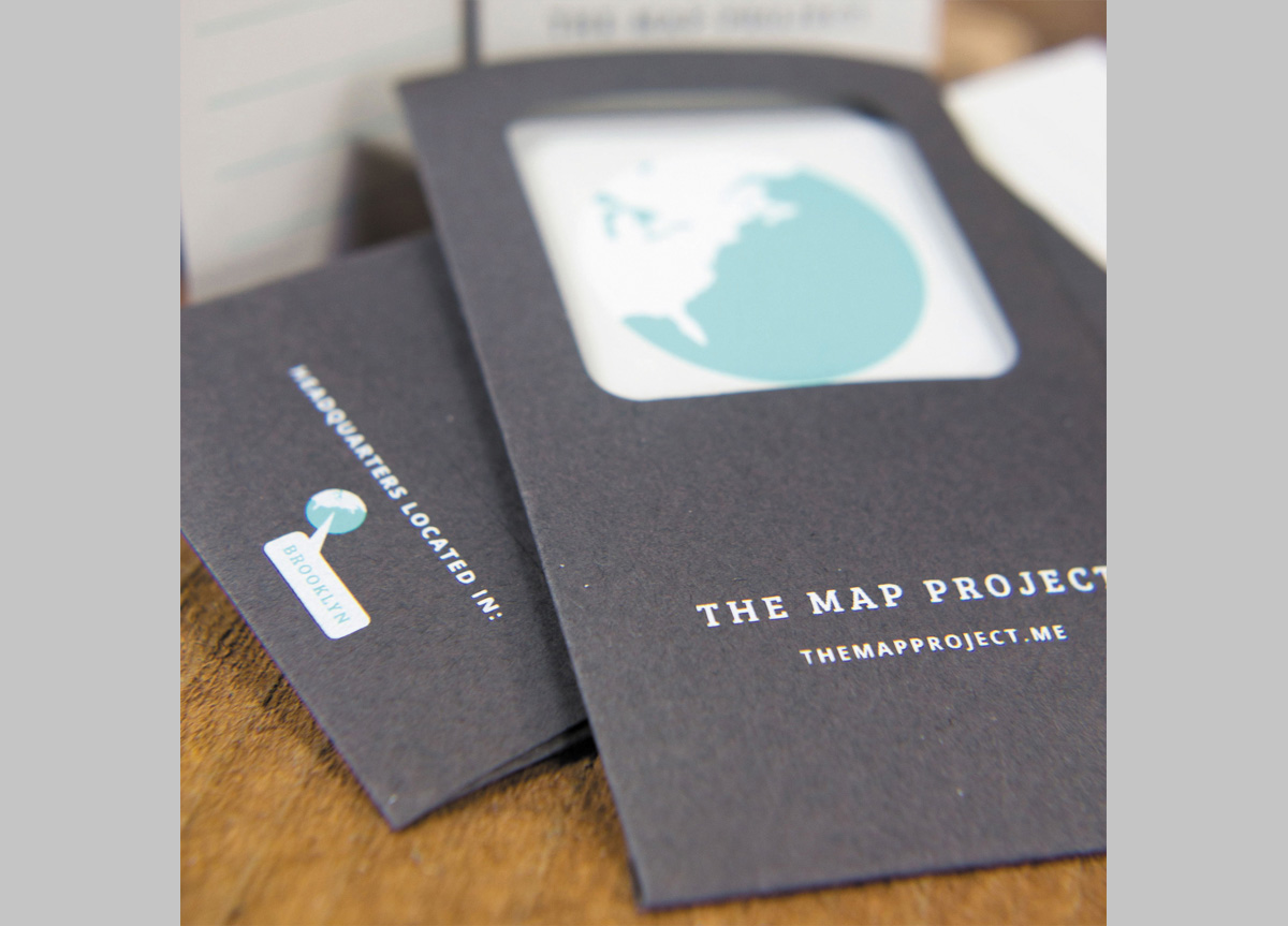 Business Cards for The Map Project by Dana Steffe and Samia Saleem