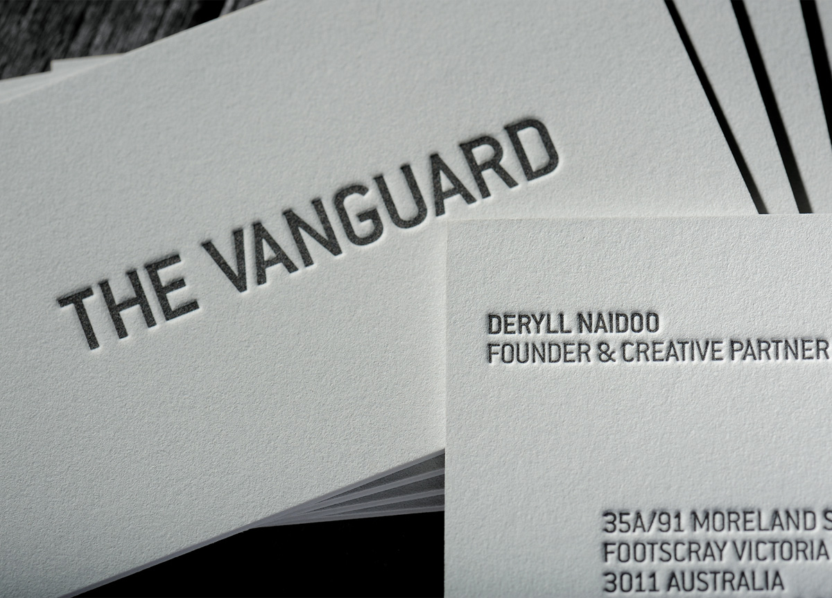 Business Card for The Vanguard Agency by Chapel Press