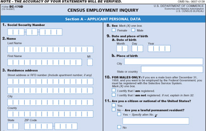 Census Employment Enquiry