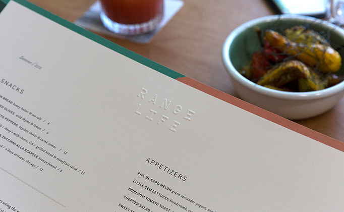 Range Life Menu by Jason Rothman