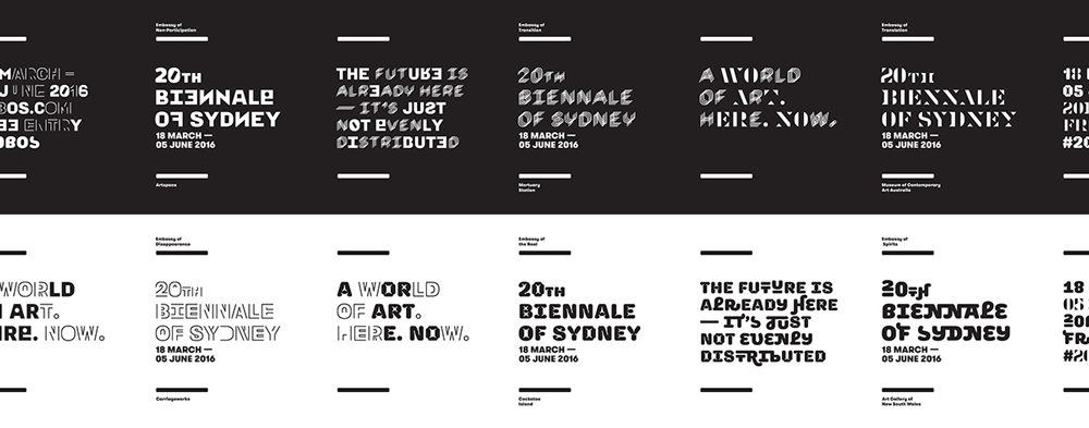 Brand New New Logo And Identity For Th Biennale Of Sydney By For The People