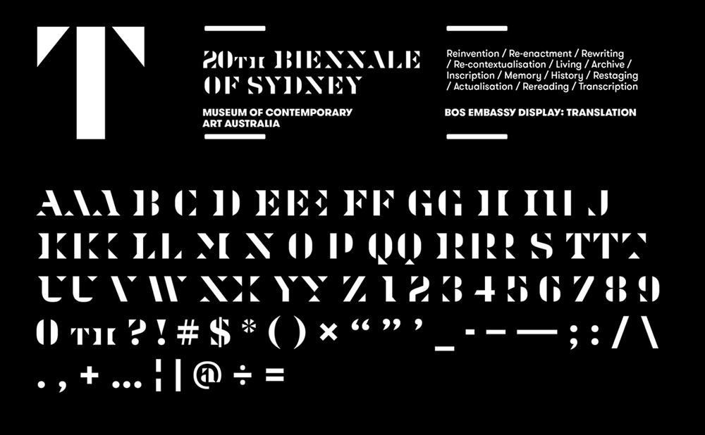 Brand New New Logo And Identity For Th Biennale Of Sydney By For The People