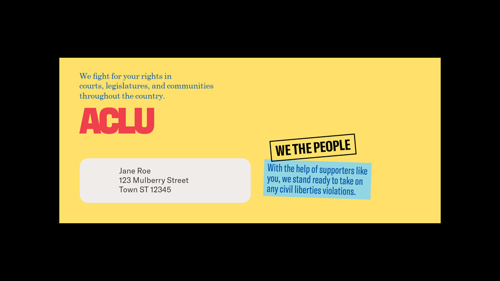 Brand New: New Logo And Identity For ACLU By Open, Co:Collective, And ...