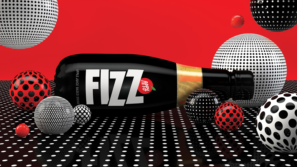 New Packaging and Brand Campaign for Appy Fizz by Sagmeister & Walsh