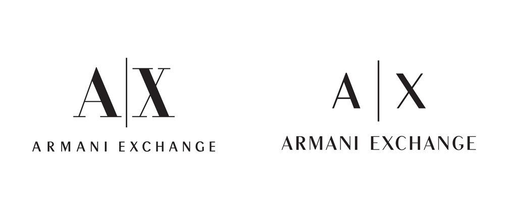 Brand New: New Logo for Armani Exchange done In-house in collaboration ...