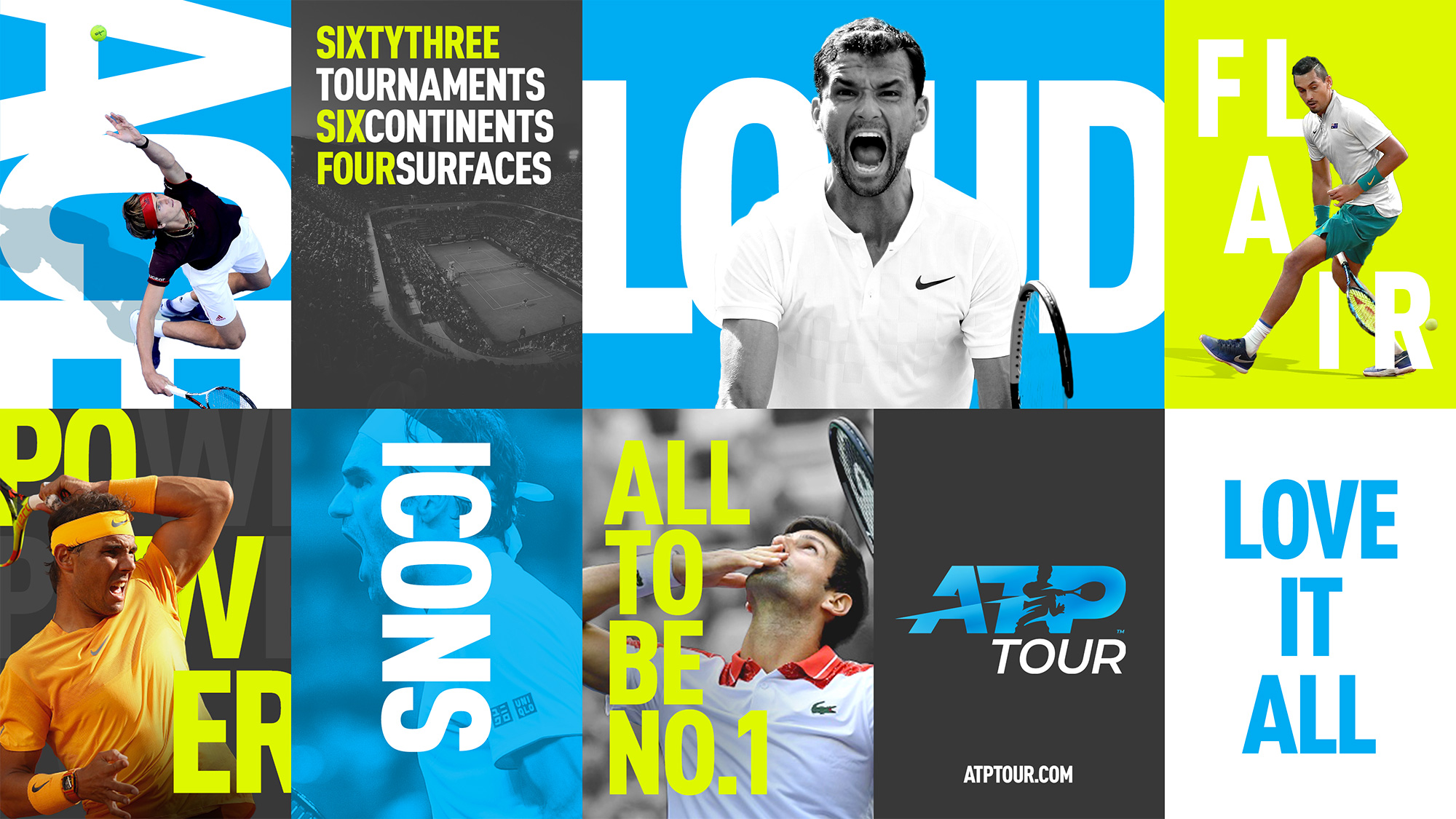 Brand New New Logo and Identity for ATP Tour by Matta