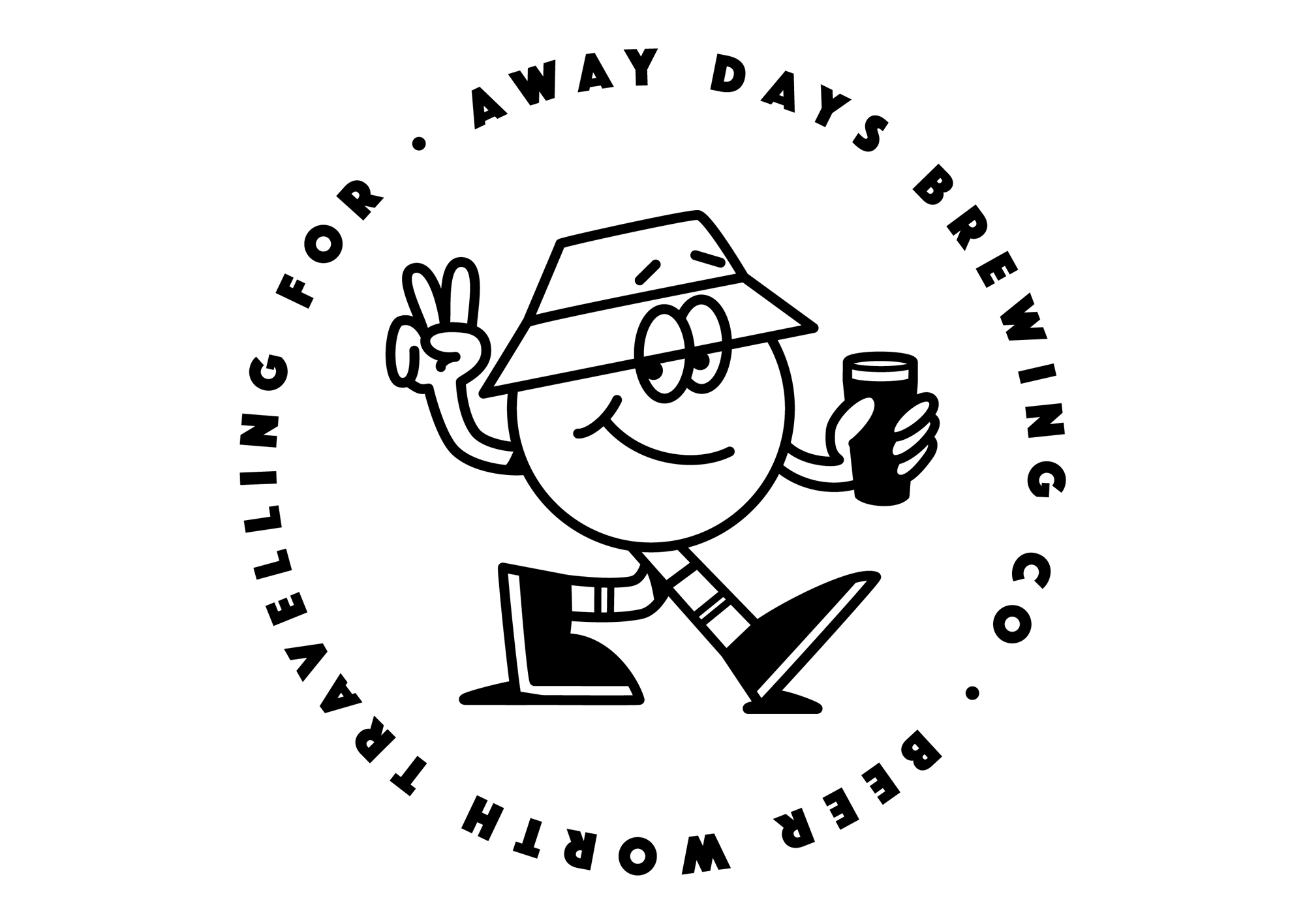 New Logo and Identity for Away Days by Land of Plenty