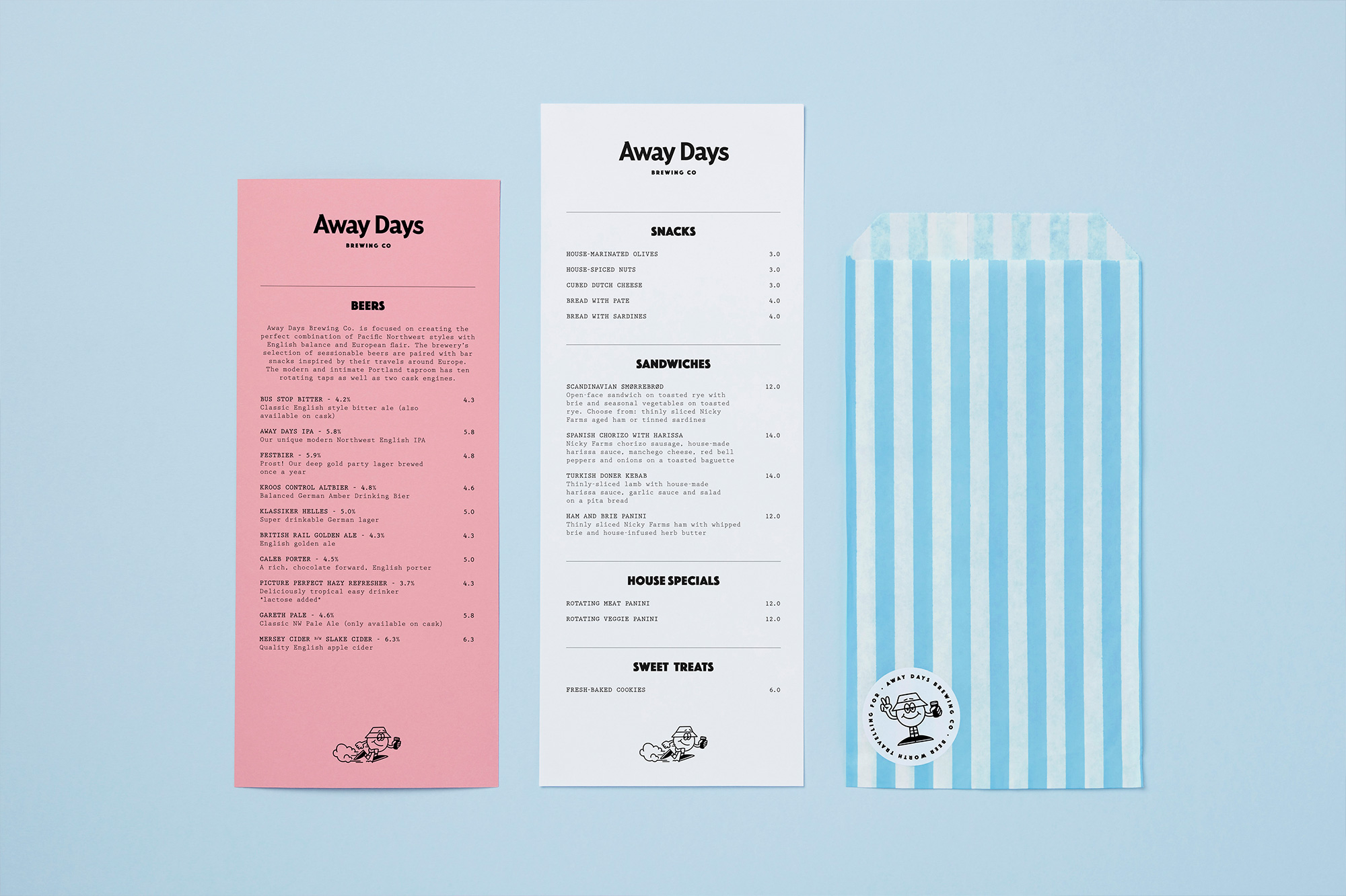 New Logo and Identity for Away Days by Land of Plenty