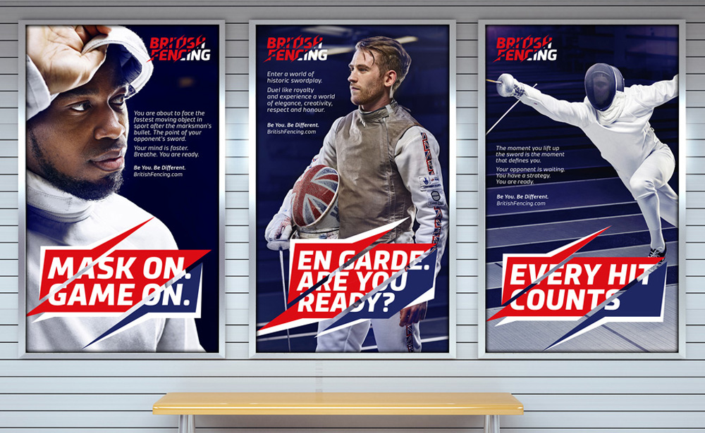 Brand New New Logo and Identity for British Fencing by We Launch