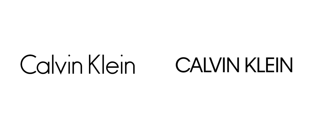 Brand New: New Logo for Calvin Klein by Peter Saville