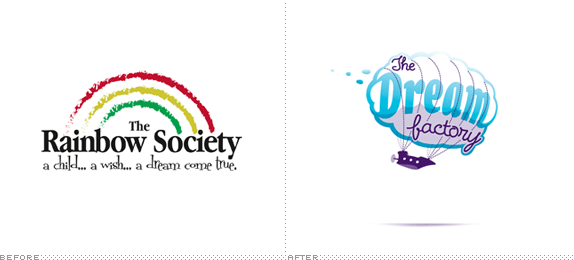 The Dream Factory Logo, Before and After