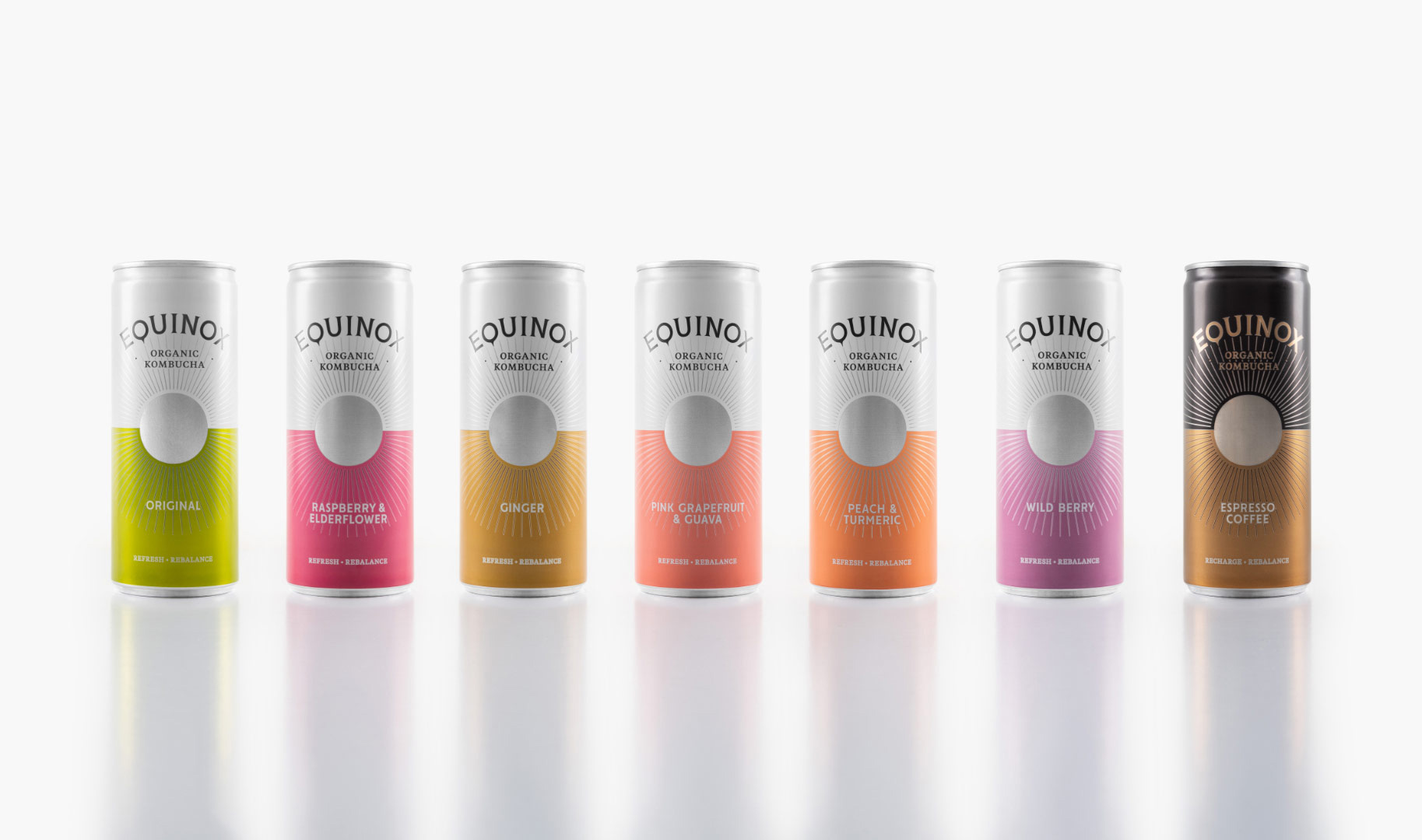 New Logo and Packaging for Equinox Organic Kombucha by Better