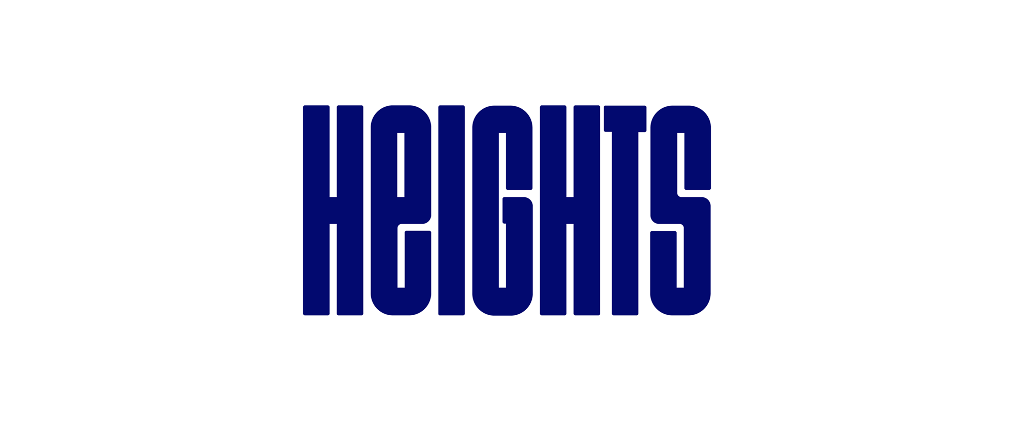 Brand New: New Logo and Identity for Heights by Ragged Edge