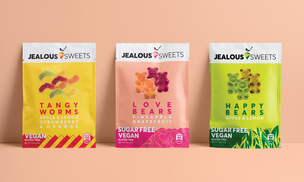 Brand New: New Logo, Identity, And Packaging For Jealous Sweets By Lovegunn