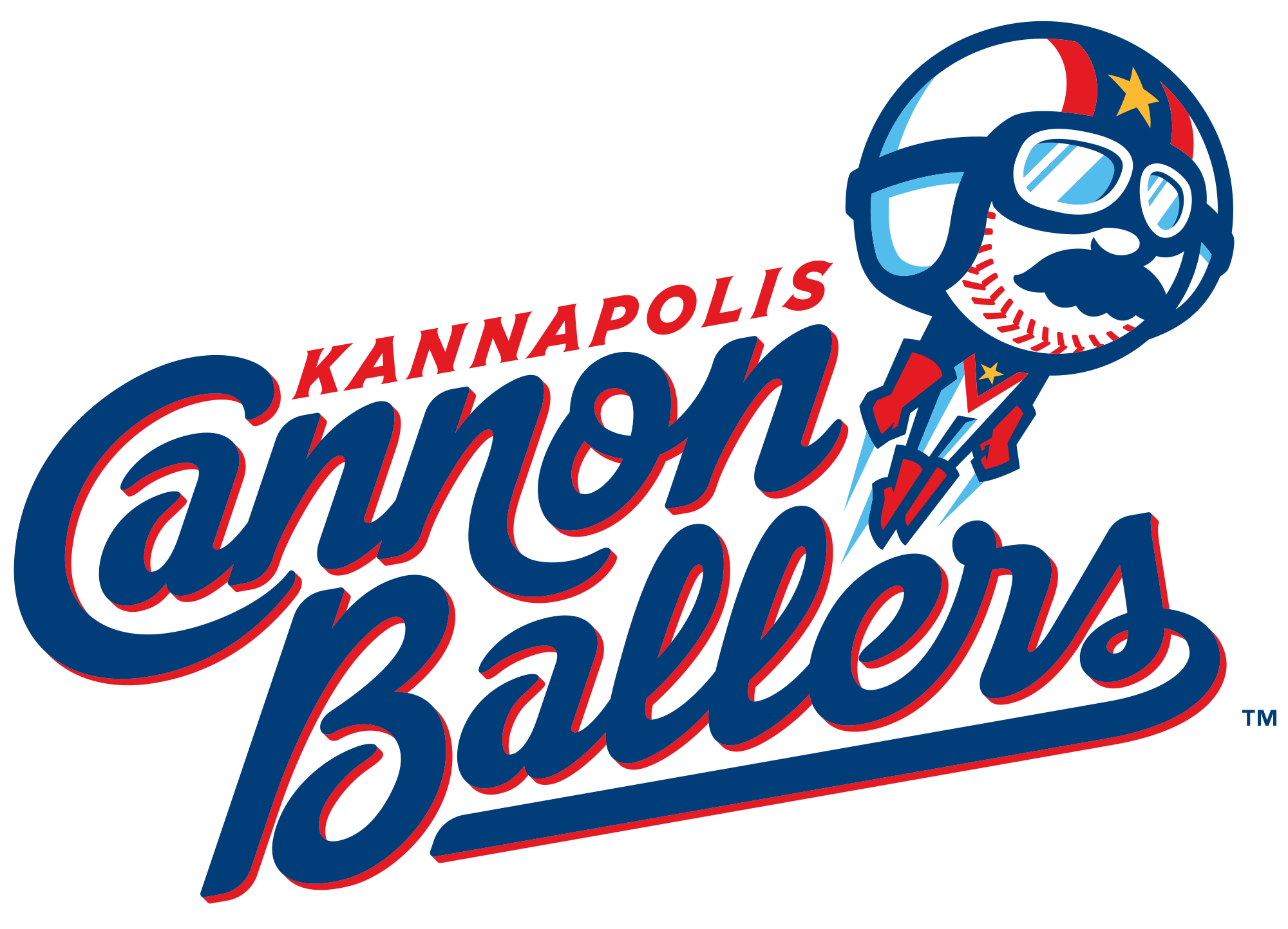 New Name and Logos for Kannapolis Cannon Ballers by Studio Simon