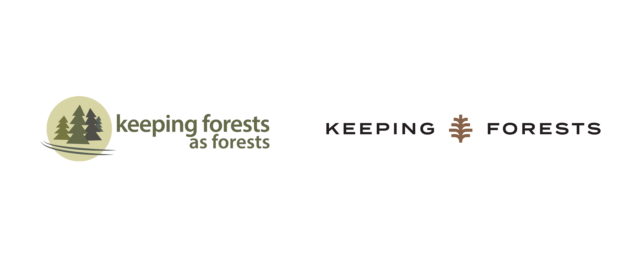 New Logo and Identity for Keeping Forests by Matchstic