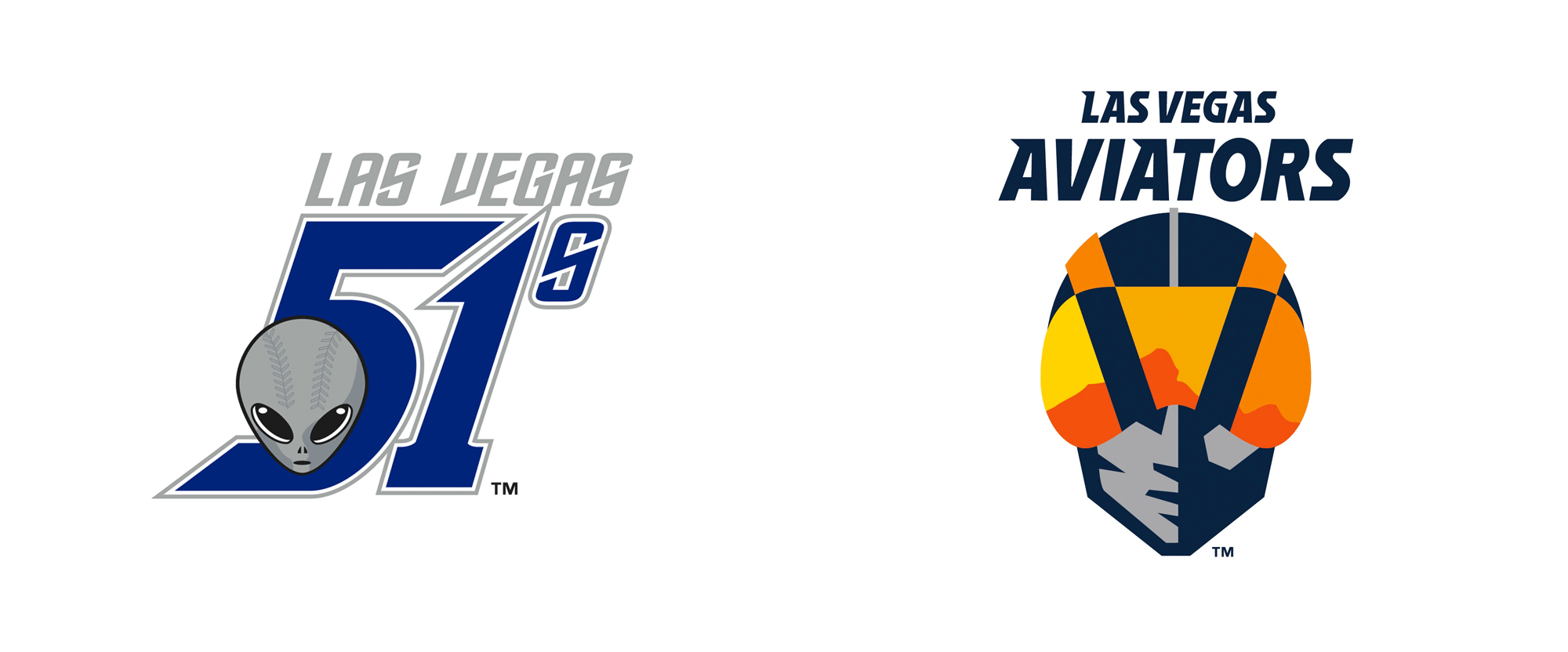Las Vegas Aviators Wincraft LV Monogram/Retro Logo 2-Pack Perfect