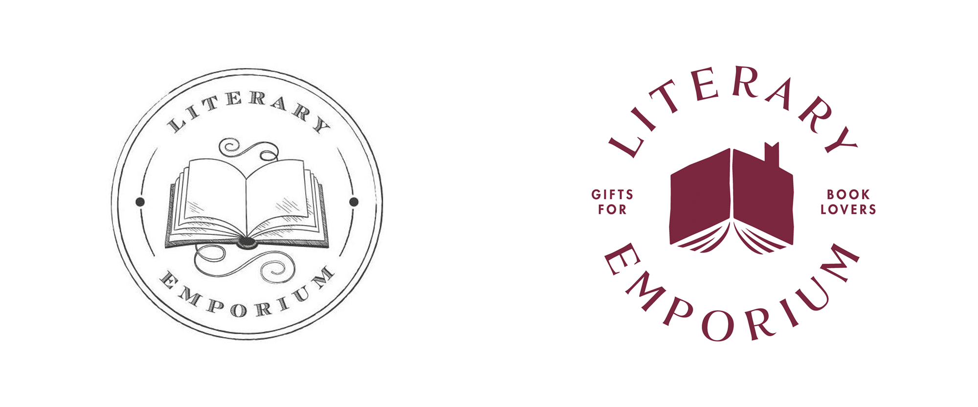 New Logo and Identity for Literary Emporium by Fiasco Design
