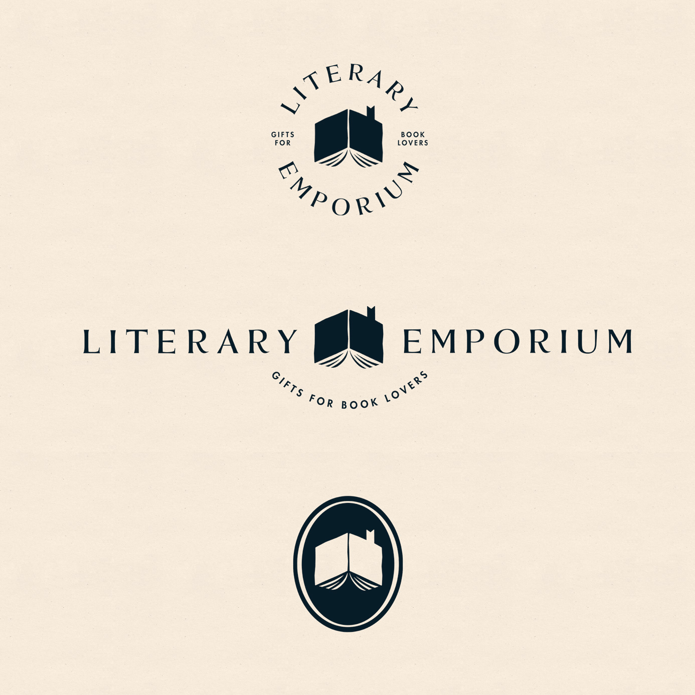 New Logo and Identity for Literary Emporium by Fiasco Design