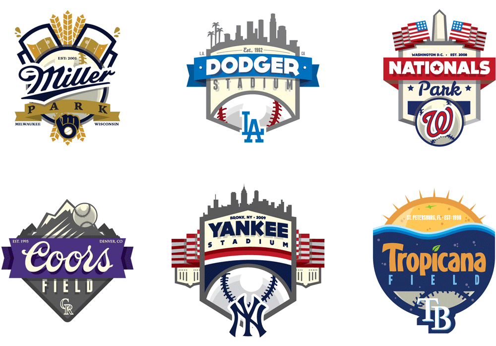 Major League Logos  Custom Sports Logo Design