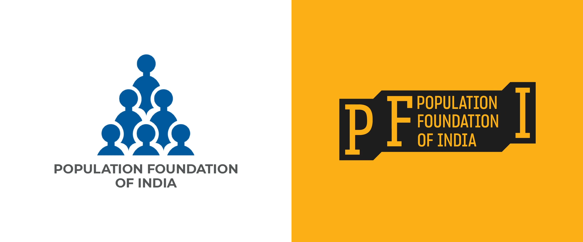 New Logo and Identity for Population Foundation of India by Lopez Design