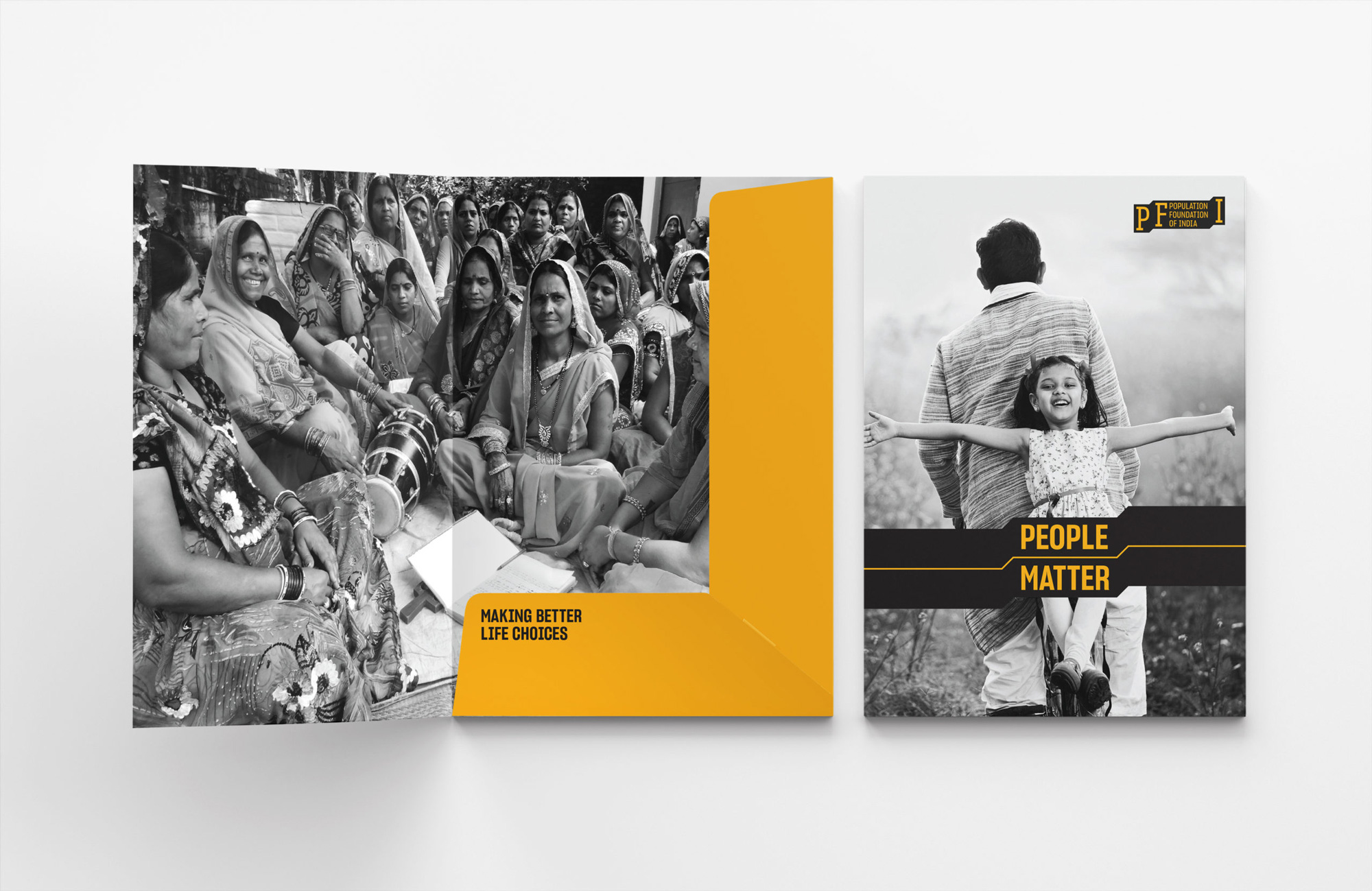 New Logo and Identity for Population Foundation of India by Lopez Design