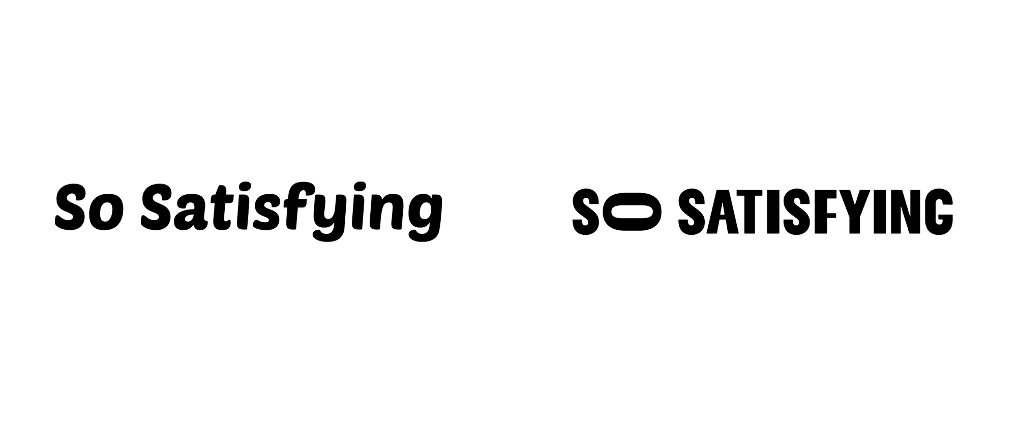 New Logo and Identity for So Satisfying by Vault49