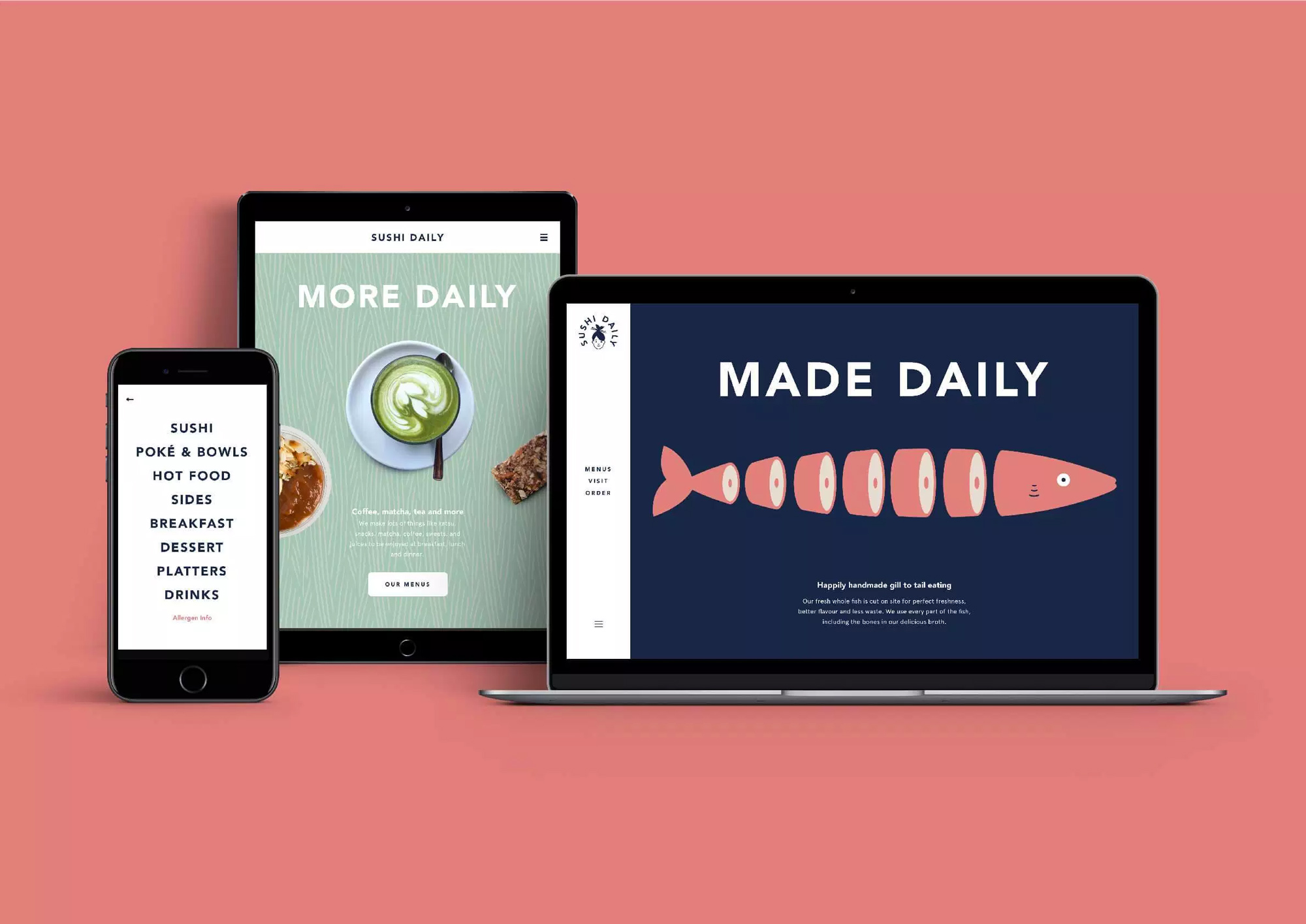 Brand New: New Logo and Identity for Sushi Daily by Without