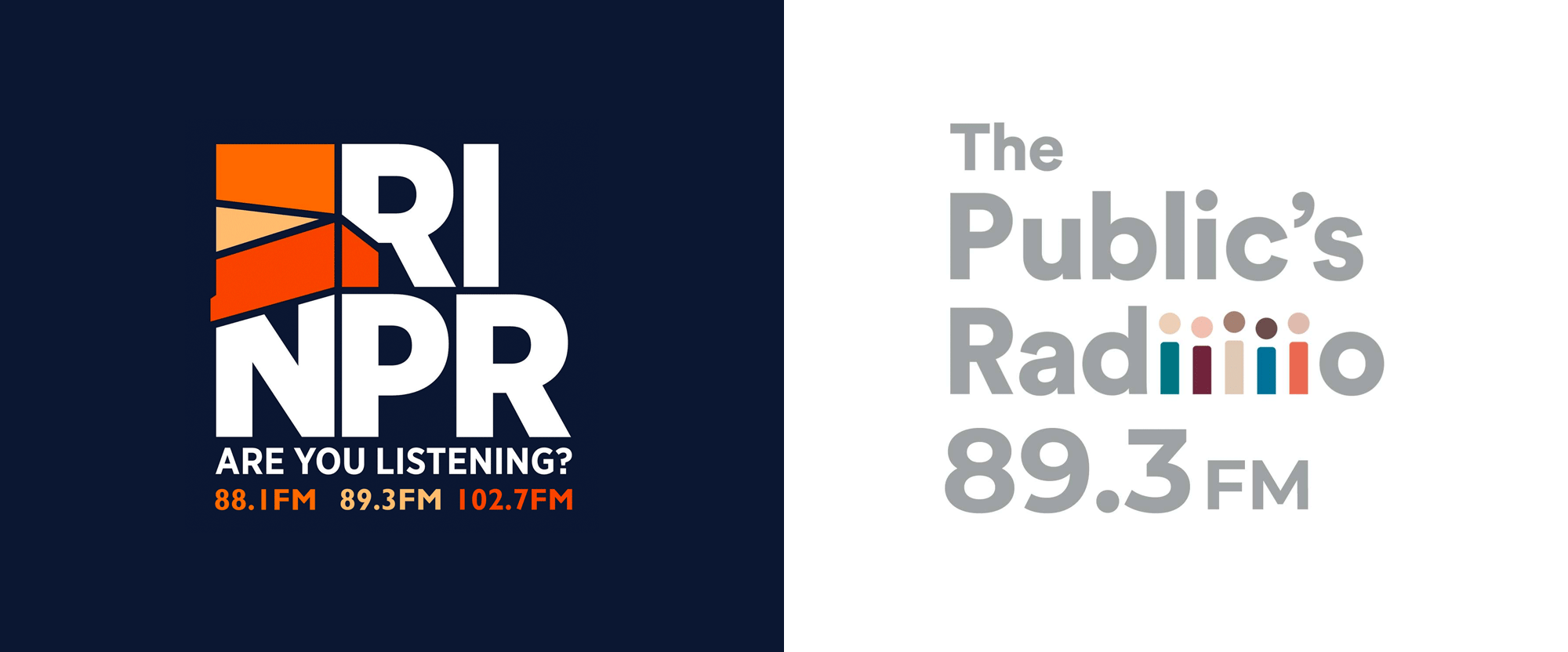 The Publics Radio Logo Before After 