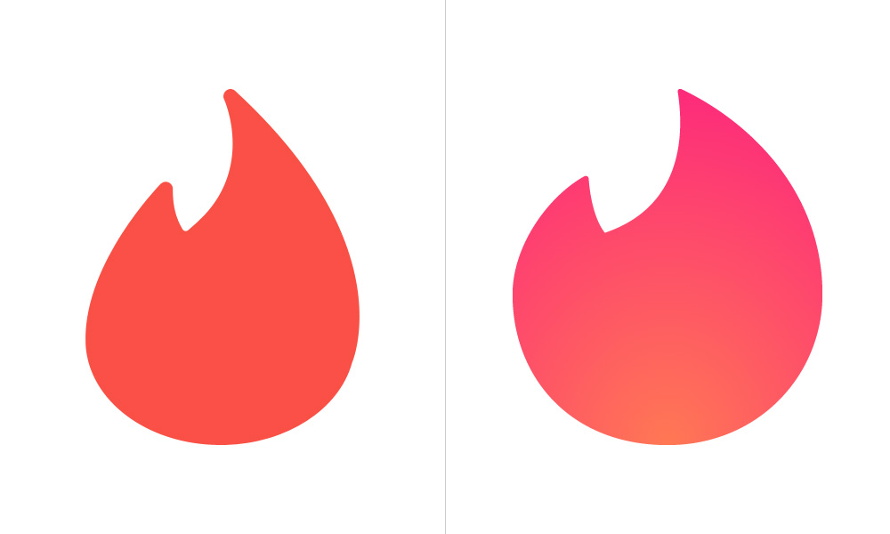 Brand New: New Logo for Tinder by DesignStudio in Collaboration with In ...